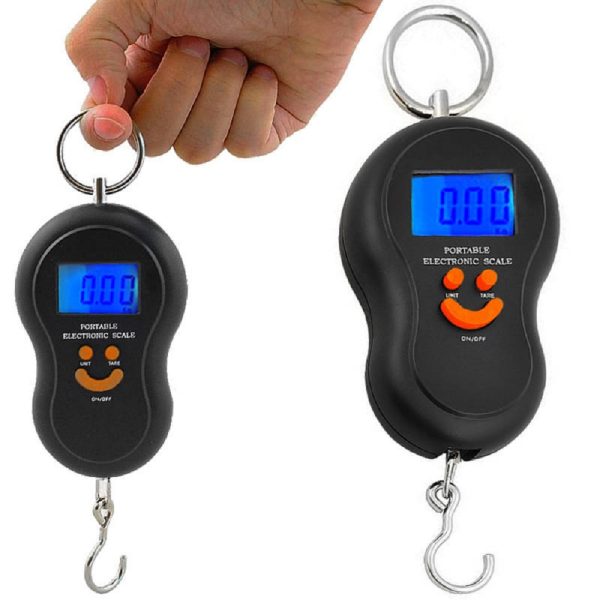 Kompakt méretű digitális kézi bőröndmérleg poggyász súlymérő - 50 kg-ig terhelhető (BB-0898) (2)