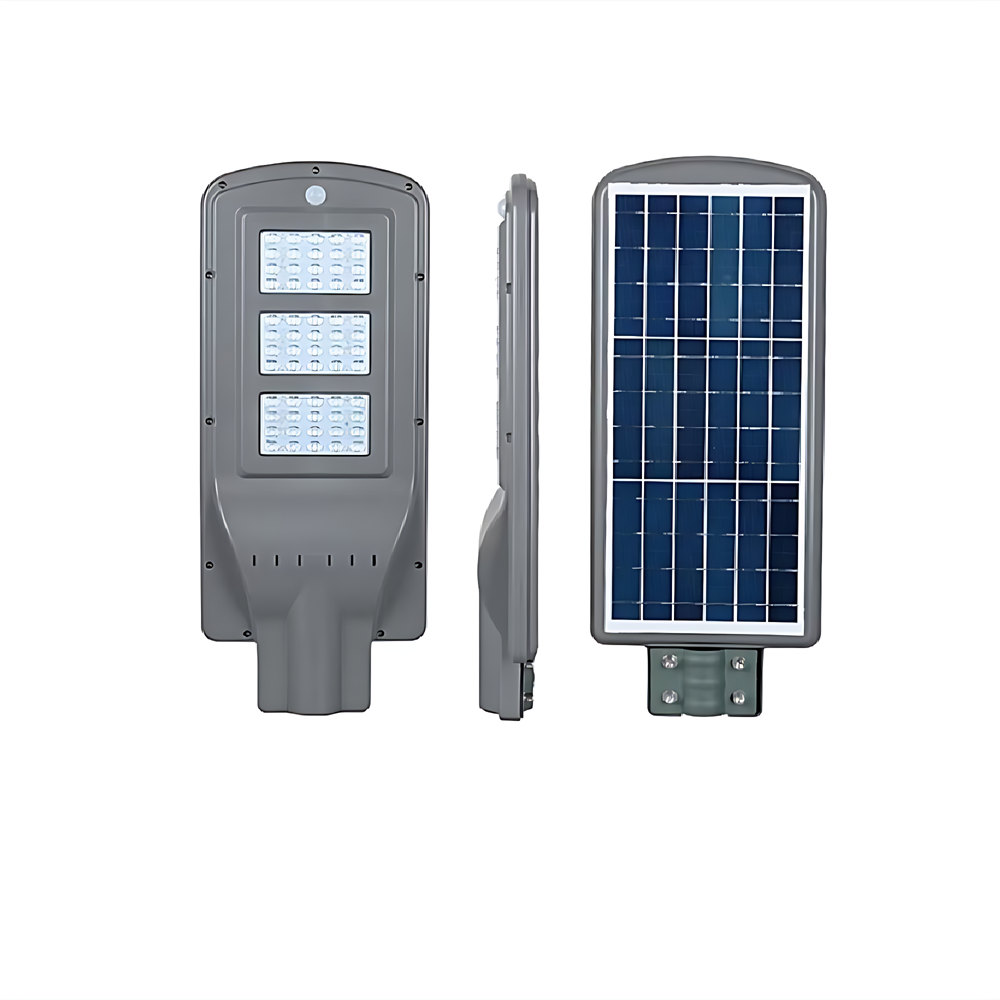 Napelemes_90W_LED_utcai_lámpa_IP66_vízálló_kültéri_világítás_távirányítóval,_fekete_színben,_oszlopra_szerelhető_TYN_LED_BBD1