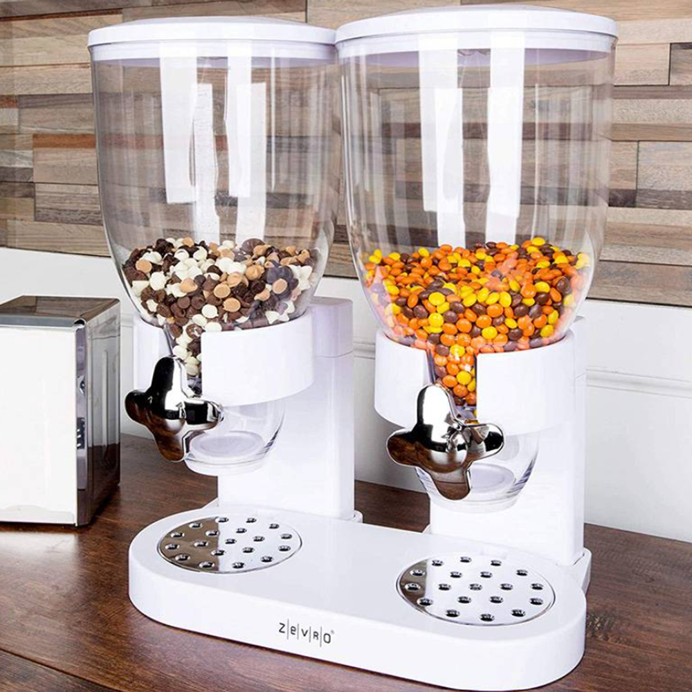 Dupla tartályos műzli- és gabonapelyh adagoló – praktikus reggeli tároló és önkiszolgáló dispenser konyhába (BLLV)4