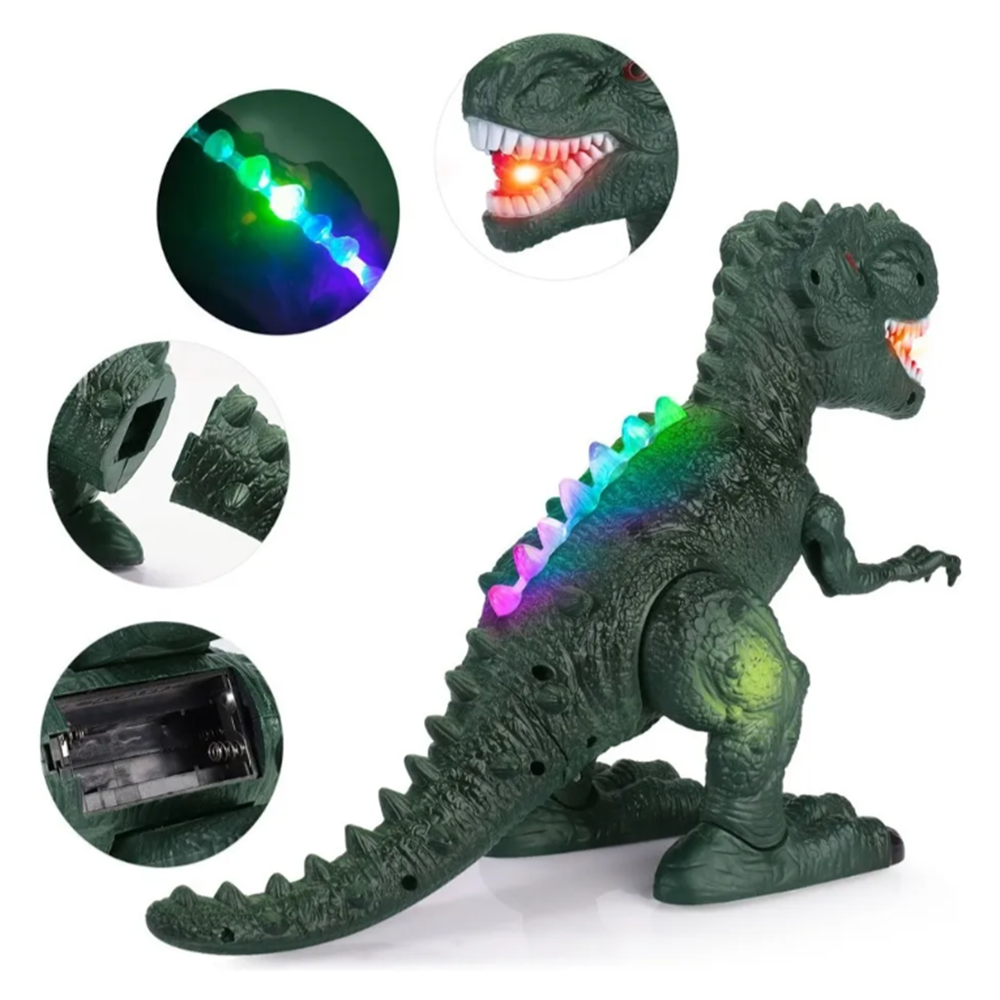 Tyrannosaurus Rex interaktív játékfigura – 30 cm-es mozgó dinoszaurusz hang- és fényhatásokkal (BBJ)12