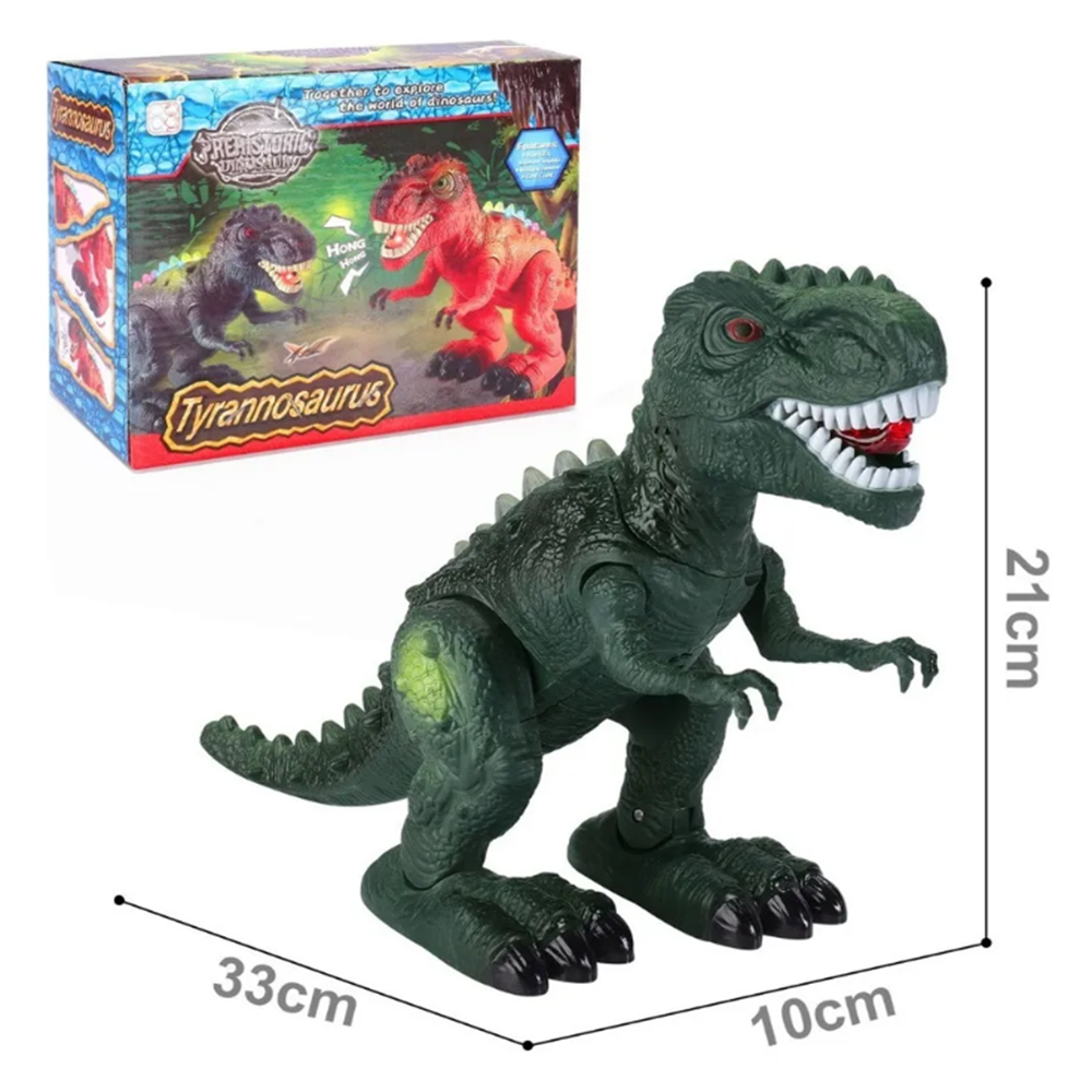Tyrannosaurus Rex interaktív játékfigura – 30 cm-es mozgó dinoszaurusz hang- és fényhatásokkal (BBJ)13
