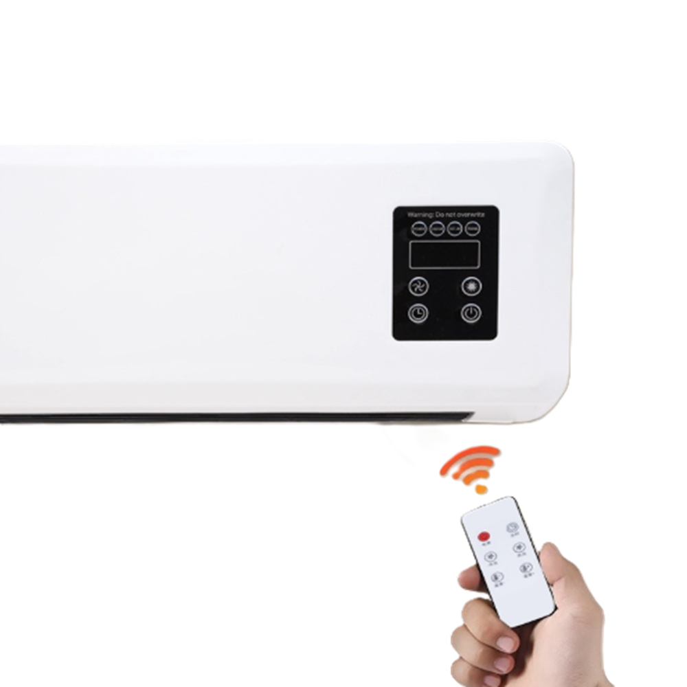 Fali elektromos fűtő- és hűtőtest – 1500 W teljesítményű, 2 fokozatú, időzítővel és távirányítóval, 20 m²-es helyiségig (BBM)8