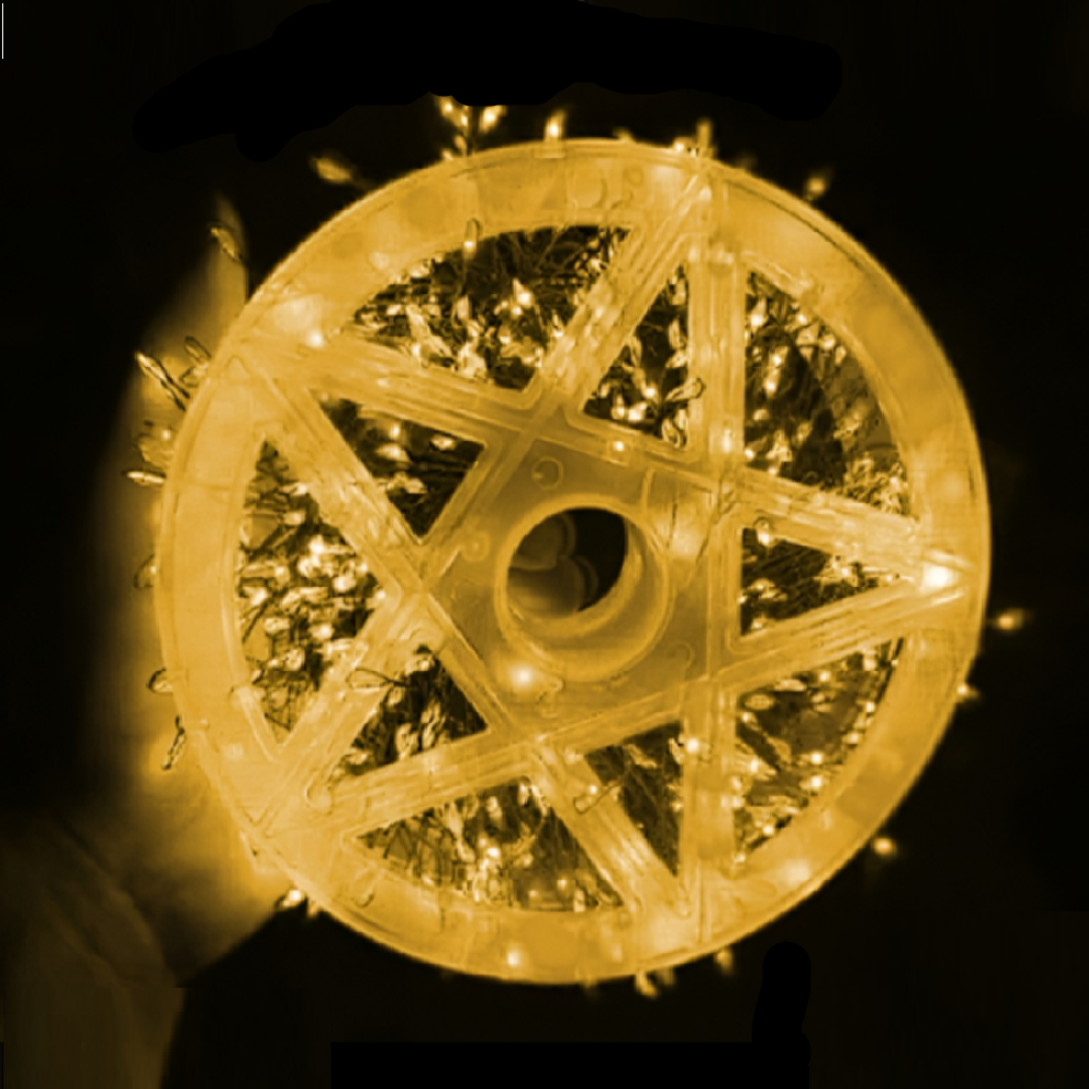 Karácsonyi rézdrótos 50 méteres harmatcsepp LED fényfüzér – 1500 ledes dekoráció választható színben, beltéri és kültéri használatra (BBD)2